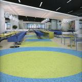 Modern Office workshop indoor roll tiles modural thick plastic floor