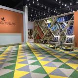 Woven Vinyl Flooring Tiles Commercial PVC Flooring