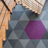 Woven Vinyl Flooring Tiles Commercial PVC Flooring